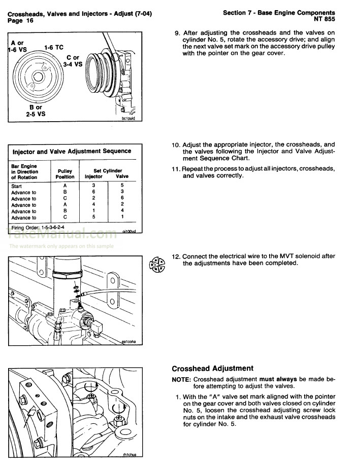 Cummins Big Cam III & IV NT855 Service Manual PDF