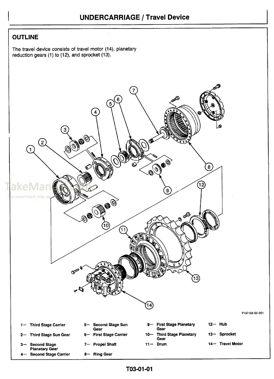 Hitachi EX200-5 Japanese Domestic Version Technical Manual